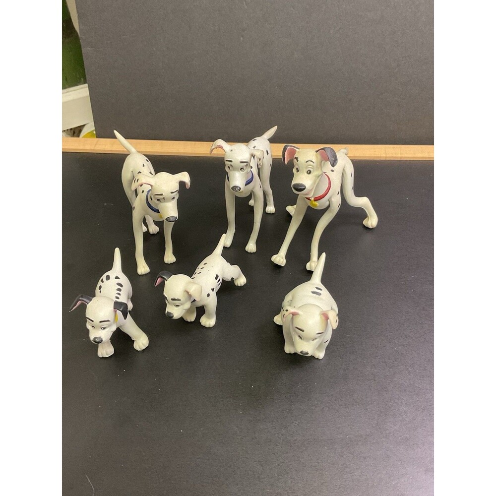 Vintage Just Toys Disney 101 Dalmations 6 Bendable Figures